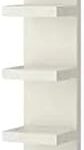 Étagère murale luck marron foncé 30x190 cm (blanc)