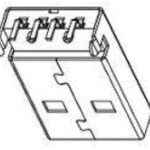 48037-0001, prise d'e/s blindée pour bus série universel (usb) type a, trou traversant