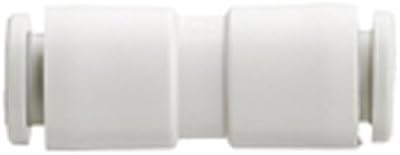 Smc 1/4\" union droite en polybutylène téréphtalate, blanc kq2h07-00a - 1 chacun