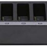 Chargeur de batterie dji 3 baies avec batteries pour drone tello, noir