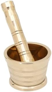 Synspiritstore ensemble mortier et pilon en laiton robuste de qualité supérieure/meulage manuel, (environ 6,6 x 7,9 x 6,5 cm). DIAYTAR COTE D'IVOIRE se positionne comme le partenaire idéal pour tous vos besoins en matière de shopping en ligne. Avec une gamme étendue de produits à des prix concurrentiels, nous nous efforçons de faciliter vos achats et de vous offrir une expérience unique. Que vous cherchiez des produits pour vous, pour vos proches ou pour votre maison, nous avons tout ce qu’il vous faut.