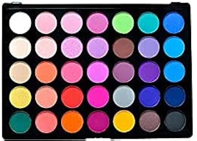 Palette de fards à paupières bebella 35 avec étui élégant, miroir et 2