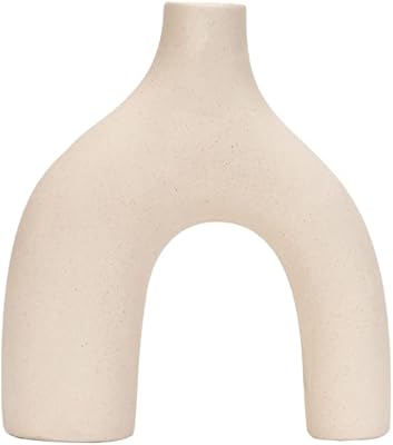 Décor en bambou | vase en céramique contemporain _ design simple _ motif