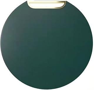 Yami grande planche à découper ronde en plastique avec poignée rotative, fromage vert