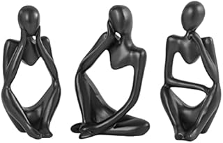 Figurine décorative de penseur en or, sculpture d'art abstrait, figurines en résine dorée, adaptées à la décoration de la maison, du salon, du bureau, de l'étagère, des cadeaux (noir). DIAYTAR COTE D'IVOIRE est une boutique en ligne généraliste qui propose une vaste sélection de produits pour répondre aux besoins des consommateurs ivoiriens. Avec plus de 300000 références, elle couvre tous les domaines, du divertissement à la décoration, en passant par l'électronique et les produits alimentaires. Sa position de leader est due à sa capacité à offrir des produits de qualité à des prix abordables et à sa réactivité à la demande locale.