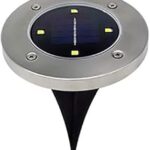 Lumière solaire au sol pour jardin 4pcs