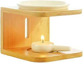 Ensemble chauffe-huiles essentielles et diffuseur d'huiles d'aromathérapie avec bougeoir en céramique cire chauffe-plat
