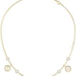 Collier en or jaune pour femme, jubn02142jwygt/u, or jaune, or jaune, cristal