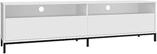 Table tv brv movies, blanche, 48,5 x 180 x 38,2 cm - br