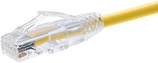 Câble patch unirise usa clearfit slim cat6, sans accroc, jaune, 7 pieds cs6-07f-ylw