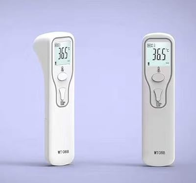 Thermomètre frontal infrarouge sans contact gbo, thermomètre portable lcd numérique, mesure précise