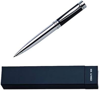 Stylo à bille cerruti - argent et noir - ns5554