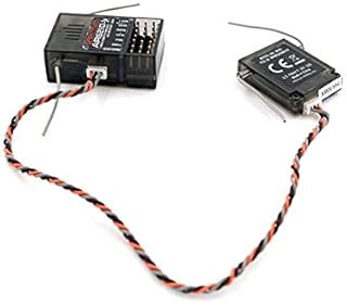 Récepteur ar6210 2.4g6 canaux pektrum jr dsmx/2 dx6i/9/18 avec satellite pour émetteur rc