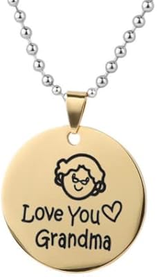 Collier love you grandma pour l'anniversaire de grand-mère et cadeaux de fête des mères la part. La boutique en ligne DIAYTAR COTE D'IVOIRE se distingue par sa sélection impressionnante de produits et son engagement à offrir une expérience client exceptionnelle. Les clients peuvent choisir parmi une variété de catégories de produits, y compris les produits alimentaires, les soins personnels et les produits pour la maison. La boutique en ligne est conçue pour être facile à naviguer et à utiliser.