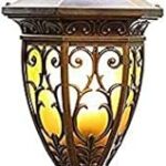 Lampadaire cylindrique moderne en aluminium moulé sous pression noir, lampe torche pour prévention