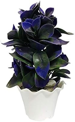 Plante indienne artificielle irisin avec pot blanc pour décoration intérieure