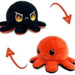 Jouet en peluche double face en forme de pieuvre grabmantra jouet doux