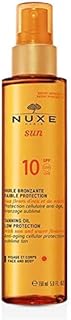 Nuxe huile bronzante visage et corps faible protection spf 10 150 ml