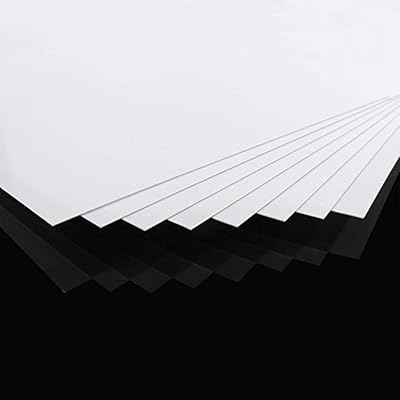 Feuille de plastique abs blanc de 1 mm d'épaisseur - matériau plastique malléable