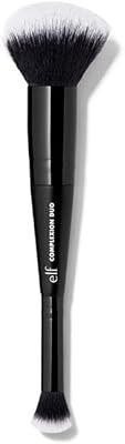 E.l.f. pinceau double teint, pinceau de maquillage pour fond de teint et anti-cernes
