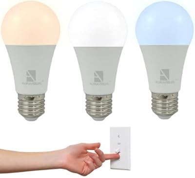 Lumière multi-scènes led blanc chaud/jour/froid - scène changeante avec interrupteur régulier - led