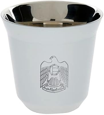 Tasse à café blanche imprimée avec logo rovatis uae 85 ml
