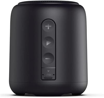 Mini haut-parleur bluetooth portable 3d noir de qualité supérieure avec microphone intégré