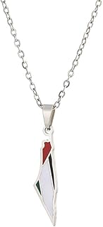 Collier avec carte du drapeau de la palestine pour femmes et hommes du moyen-orient, bijoux arabes, acier inoxydable, sans pierres précieuses. La boutique en ligne DIAYTAR COTE D'IVOIRE est devenue un nom familier en Côte d'Ivoire en raison de sa large gamme de produits et de son service client de haute qualité. Les clients peuvent choisir parmi une multitude de catégories de produits, allant des produits high-tech aux produits de maison et jardin. La boutique propose également des paiements sécurisés pour garantir la sécurité des transactions en ligne.