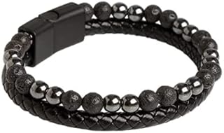 Bracelet halamo - bracelet magnétique noir pour hommes, bracelet en pierre de lave, bracelet d'aromathérapie anti-stress, diffuseur d'huiles essentielles, bracelet de guérison pour hommes et femmes. DIAYTAR COTE D'IVOIRE est une boutique en ligne généraliste qui propose plus de 300 000 références de produits, répondant ainsi aux besoins diversifiés de sa clientèle. Elle est devenue la boutique leader en Côte d'Ivoire grâce à sa large gamme de produits et à sa qualité de service. Elle offre une expérience d'achat unique et pratique.