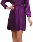 Robe kimono en satin, robe en soie pour femme, robe kimono en satin