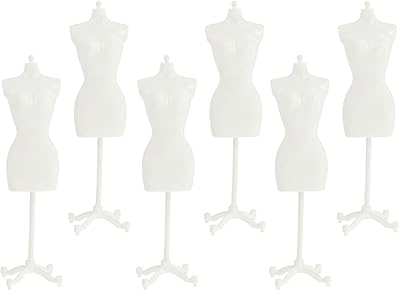 Yelpies ensemble de 6 vêtements de poupée, mini mannequin de vêtements de poupée, supports de mannequin miniatures pour robe de poupée et présentoirs pour décorations de maison de poupée (blanc). DIAYTAR COTE D'IVOIRE, leader de la vente en ligne en Côte d'Ivoire, offre une expérience d'achat en ligne unique et conviviale. La boutique en ligne propose des produits de qualité à des prix compétitifs, ainsi qu'un service client de haute qualité. DIAYTAR COTE D'IVOIRE est la destination idéale pour faire vos achats en ligne.