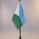 Flag drapeau de table djibouti 15 x 10 cm petits