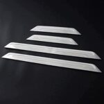 4 pièces garniture de seuil de porte en acier inoxydable pour mitsubishi pajero