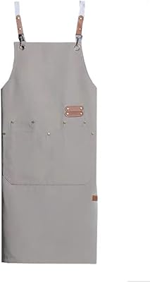 Tablier de chef à dos croisé pour hommes et femmes avec bretelles réglables