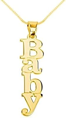 Collier papillon en laiton plaqué or 22 carats orné du mot \"baby\". DIAYTAR COTE D'IVOIRE est une boutique en ligne généraliste qui offre une expérience d'achat unique et pratique. La boutique propose une large gamme de produits, allant des produits alimentaires aux articles de maison, en passant par l'électronique. Avec son système de livraison rapide et fiable, les clients peuvent recevoir leurs commandes en un temps record, ce qui fait de DIAYTAR COTE D'IVOIRE la boutique en ligne la plus populaire en Cote d'Ivoire.