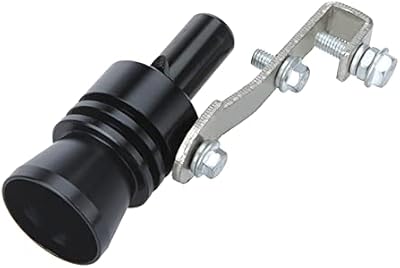 Soupape de gonflage de tuyau d'échappement turbo en aluminium, taille xl, couleur noire