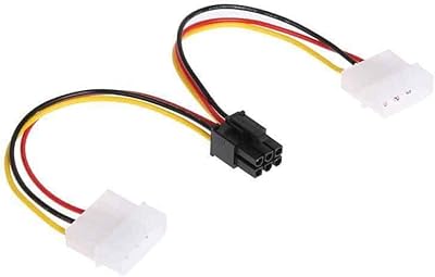 Câble d'alimentation sodout double atx molex vers adaptateur de carte vidéo graphique pci