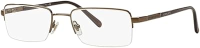 Monture de lunettes versace marron ve1066-1363 avec verres démonstration de 50 mm