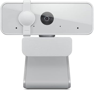 Lenovo webcam 300 2mp 1080p fhd pan & tilt usb gris clair gxc1e71383