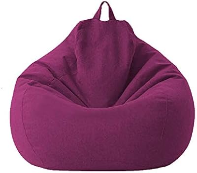 Codage d'une grande et petite housse de canapé sans rembourrage, pouf en lin