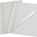 Couverture thermique ryson 10 mm, format a4, transparent et blanc, 25 pièces/sac, capacité