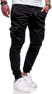 Pantalon cargo décontracté riox pour hommes, pantalon de survêtement de jogging avec cordon