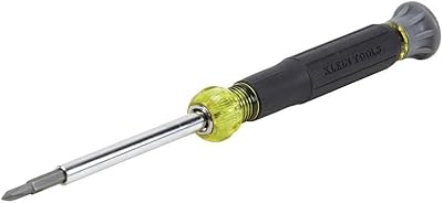 Tournevis microélectronique klein 32581 avec embouts de qualité industrielle jaune-noir 4 en 1