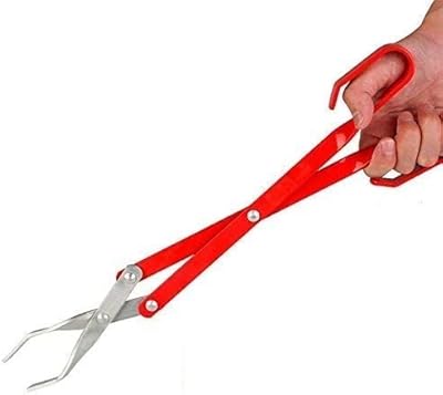 Pinces à barbecue en aluminium de 41,5 cm pour le camping, longue portée
