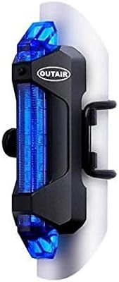 Kit de feux avant et arrière de moto rechargeables usb 5 lumières led