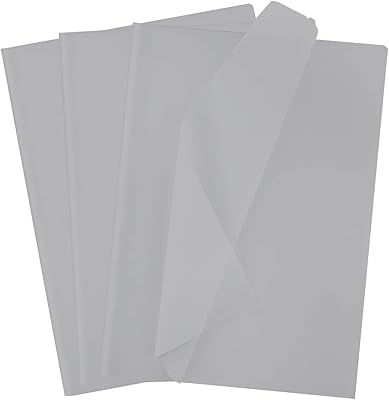 Papier de soie gris pour emballage cadeau, pour travaux manuels, sacs cadeaux, vacances