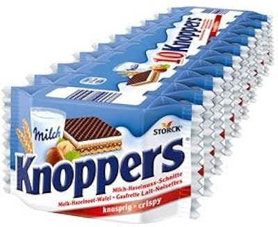 Gaufrette à la crème de lait et de noisettes storck knoppers -paquet