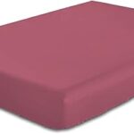 Drap-housse ultra doux cotton home, taille simple, mauve