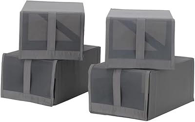 Boîte de rangement scoop pour chaussures, gris foncé, 22x34x16 cm. La boutique en ligne DIAYTAR COTE D'IVOIRE est leader sur le marché ivoirien en termes de variété de produits et de services. Elle propose non seulement des produits locaux mais également des importations de haute qualité, ce qui permet aux clients d'accéder à un large choix de biens et de services. De plus, la boutique propose des conseils d'achat et des recommandations pour aider les clients à trouver les produits qui leur conviennent le mieux.