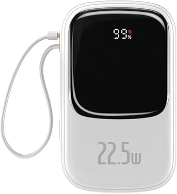 Banque d'alimentation à charge rapide basius avec écran numérique 20 000 mah 22,5